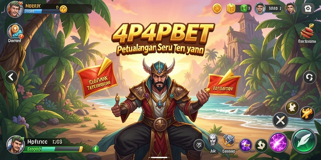 Tampilan gameplay 4P4PBET yang seru dan mendebarkan saat mengeksplorasi dunia petualangan.