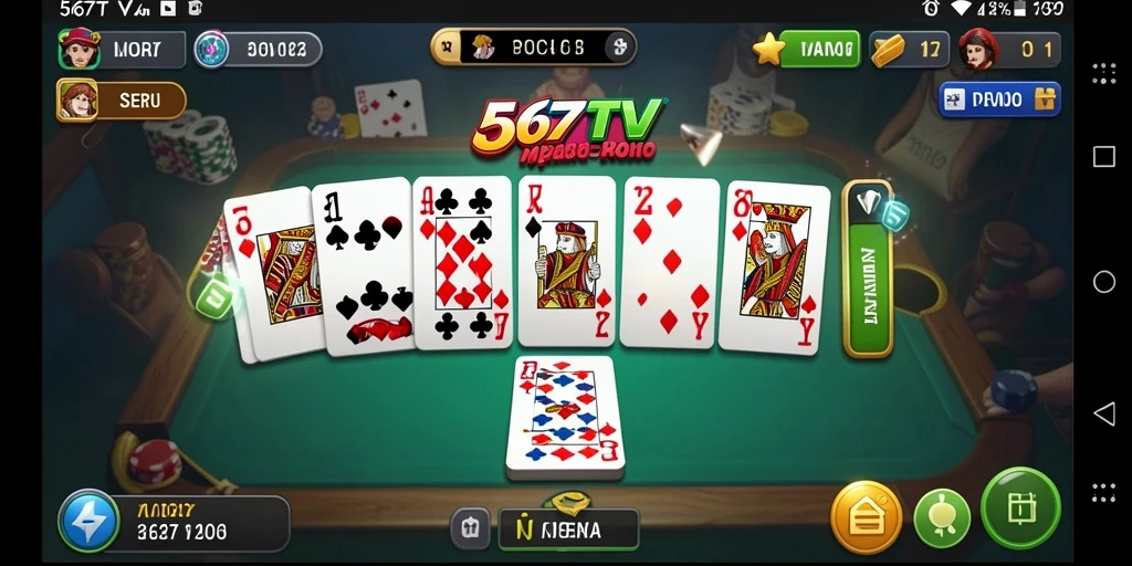 Tampilan utama gameplay Domino di aplikasi 567TV yang seru.