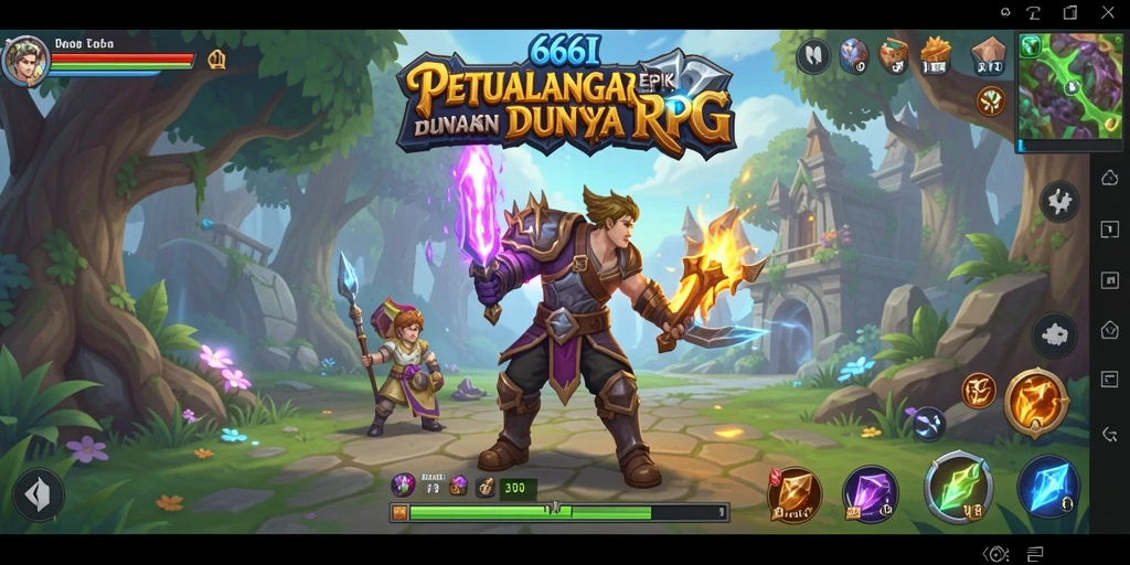 Tampilan gameplay RPG yang mengasyikkan dan penuh tantangan.