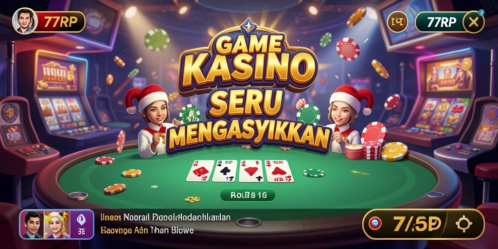 Gameplay menegangkan dari 77RP dengan pengalaman Kasino yang nyata.