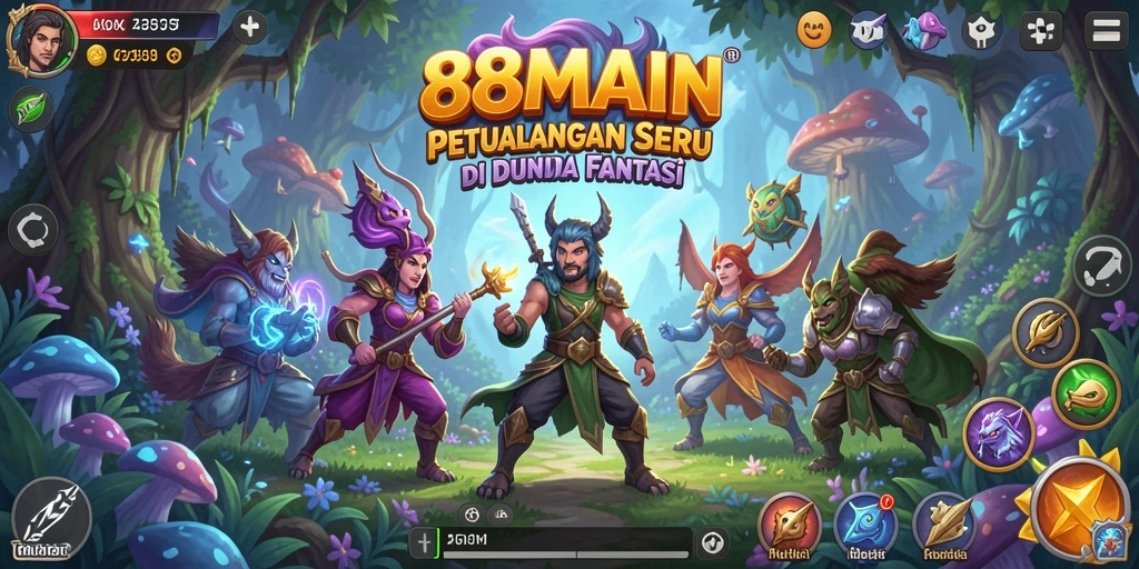 Tampilan gameplay 88MAIN yang mendebarkan saat menjelajahi dunia terbuka.