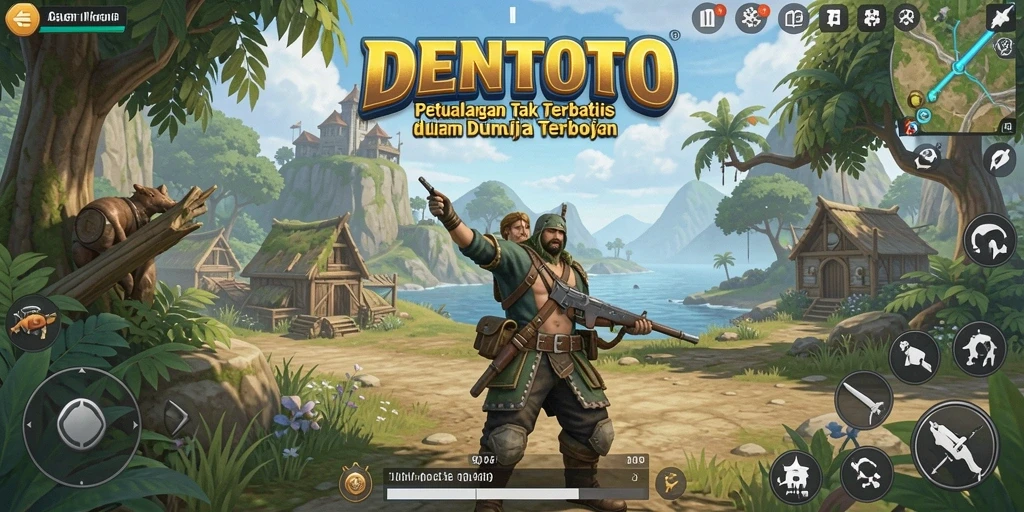 Tampilan gameplay DENTOTO yang memikat dalam dunia Open World.