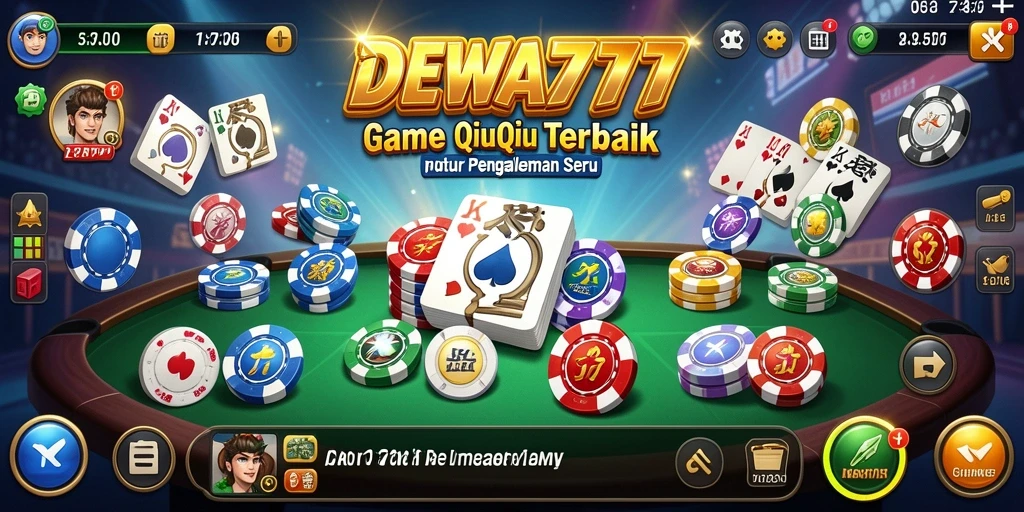 Screenshot utama dari gameplay QiuQiu yang mendebarkan.