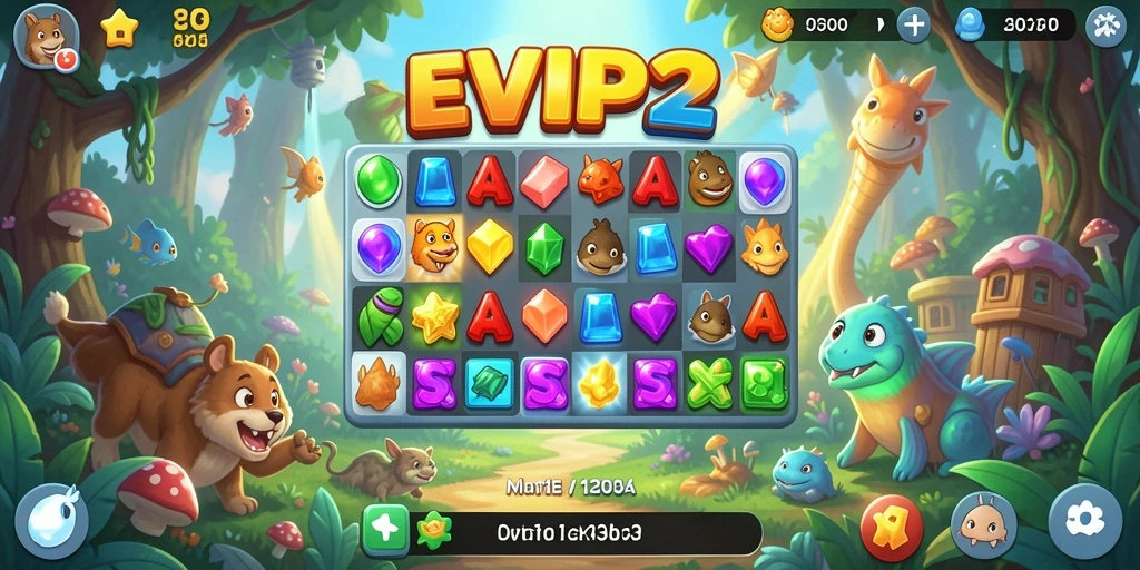 Gameplay seru EVIP2 dalam aksi Match-3 yang menantang.