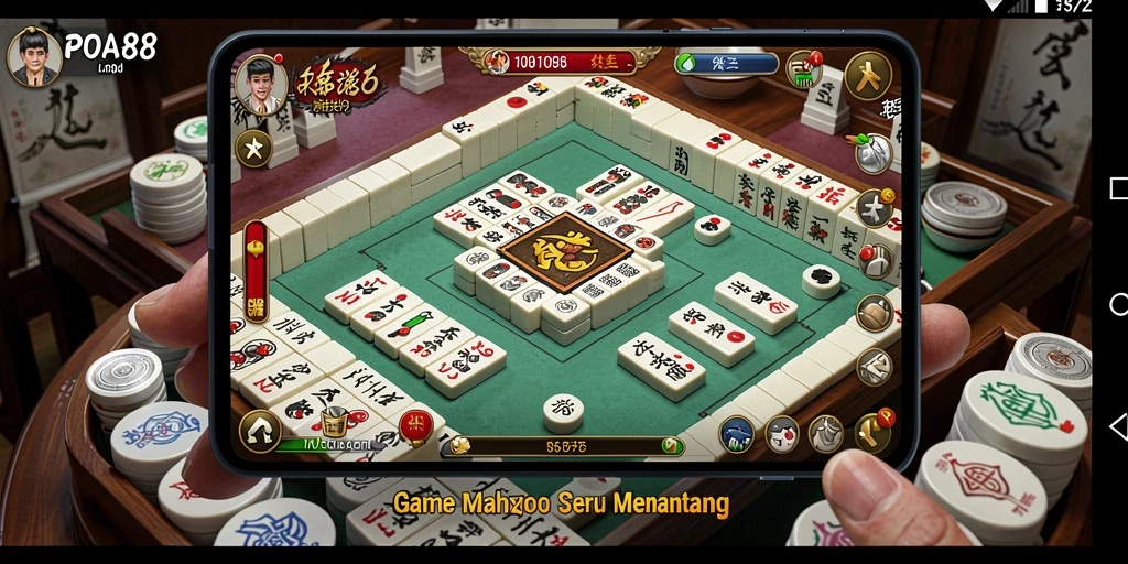 Tampilan screenshot utama POA88 dalam aksi gameplay Mahjong yang menantang.