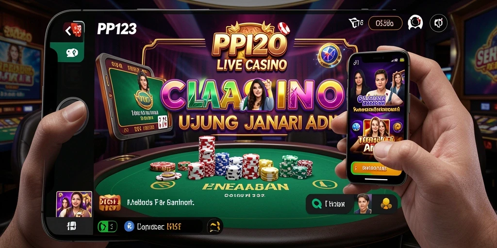 Tampilan gameplay Live Casino yang menarik dan interaktif di PP123.