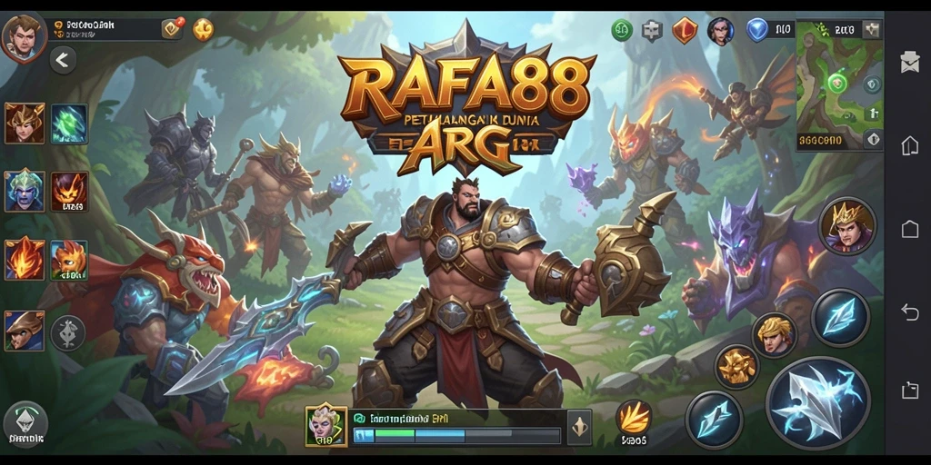 Tampilan screenshot RAFA88 menunjukkan aksi pertarungan yang mendebarkan dalam dunia ARPG.