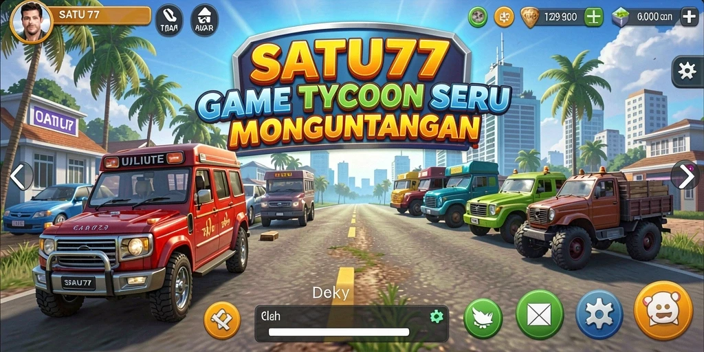 Tampilan gameplay SATU77 yang penuh warna dan menarik.