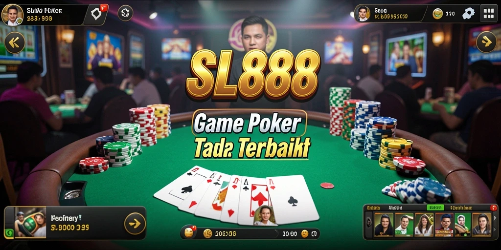Menampilkan gameplay seru dan mendebarkan dari Poker di SL888.