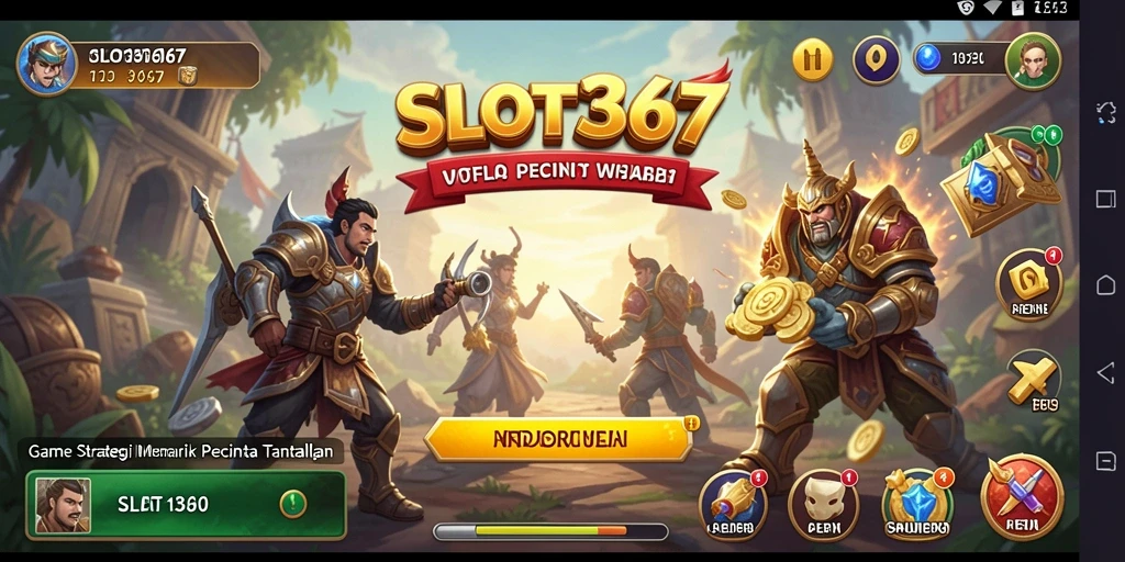 Screenshot utama SLOT367 menampilkan pengalaman gameplay strategi yang seru.